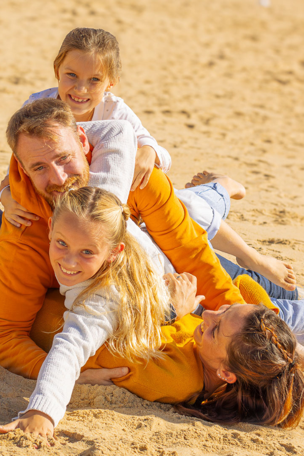 Famille à la plage